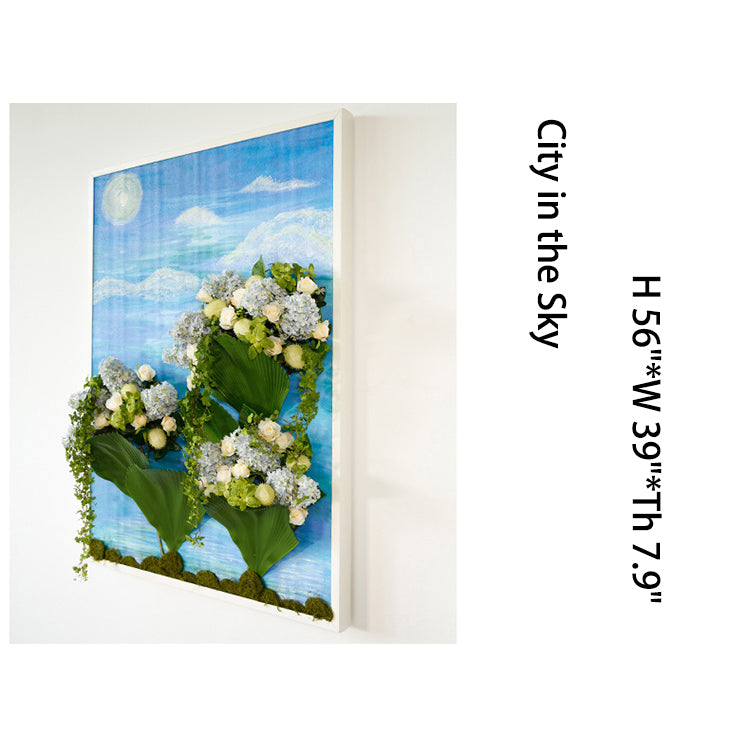 Hand Painted Art - City in the Sky