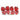 Red Heart Polka Dots Ornaments