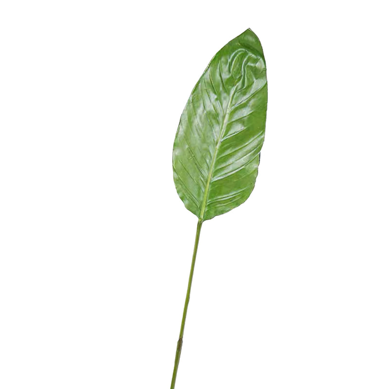 Faux Strelitzia Leaf Branch