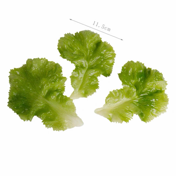 Green Lettuce Leaves (Set of 3)