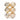 Champagne Geometric Ball Ornament