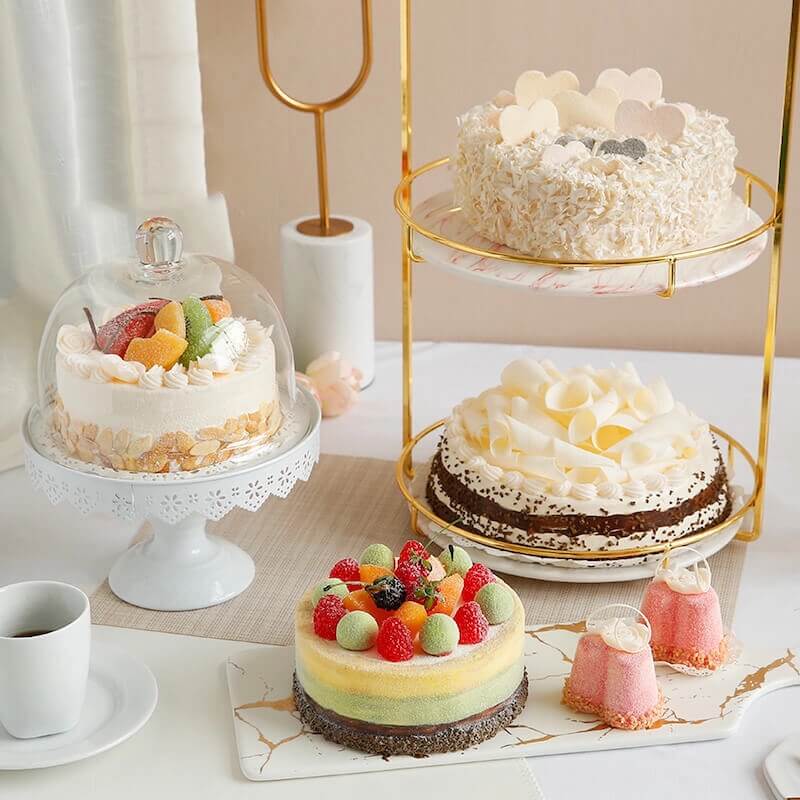 6" Fake Fruit Cheese Cake