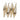 Gold Ribbed Christmas Ornaments