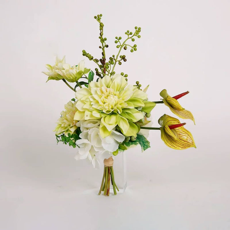 Grass Green Fake Bouquet