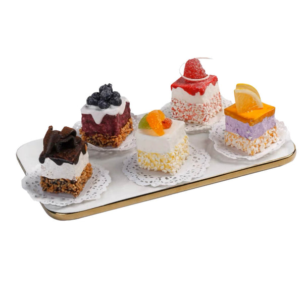 1.5" Fruits Pastry Cakes Set