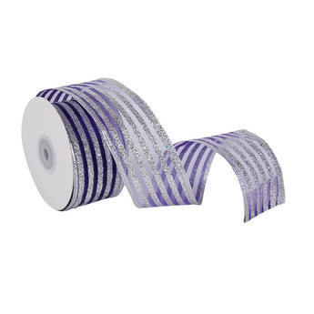 Purple Striped Ribbon