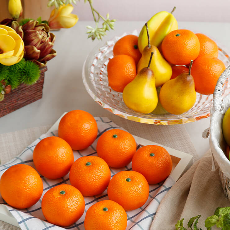 Realistic Faux Orange Fruit