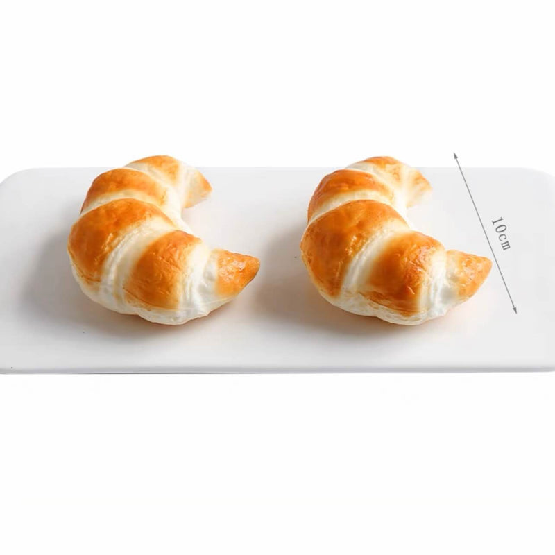 Fake Butter Croissants Set of 2
