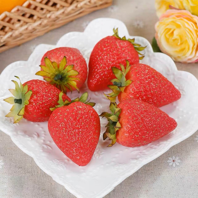 Faux Strawberry Set of 6