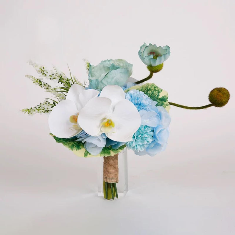 Sky Blue Fake Bouquet