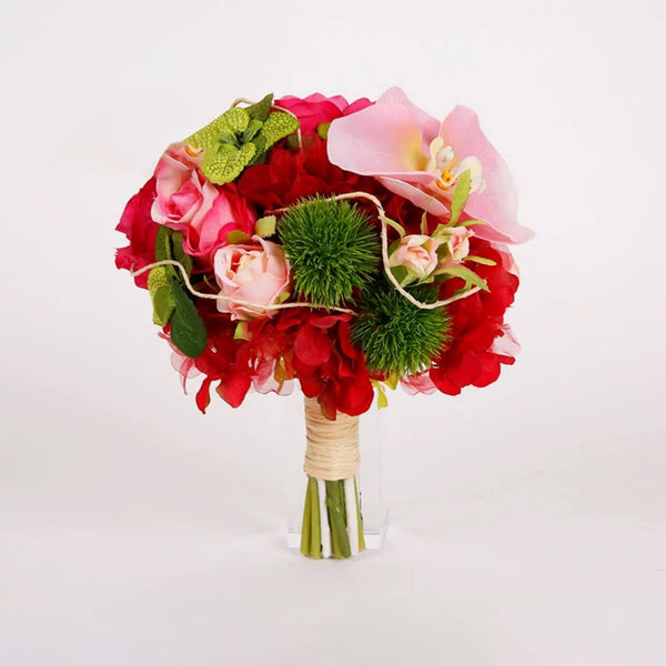 Vibrant burgundy Fake Bouquet