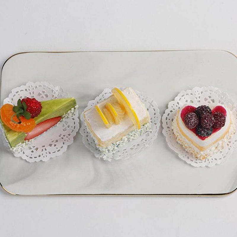 Fake Assorted Cream Cakes Set