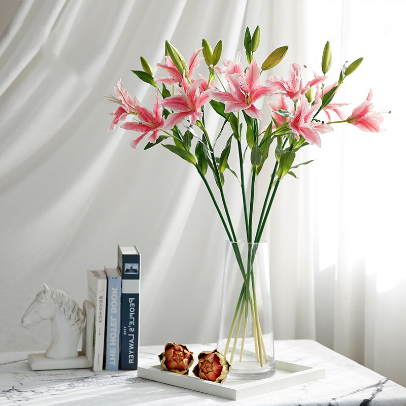 30" Faux Lilies Stem (Set of 6)