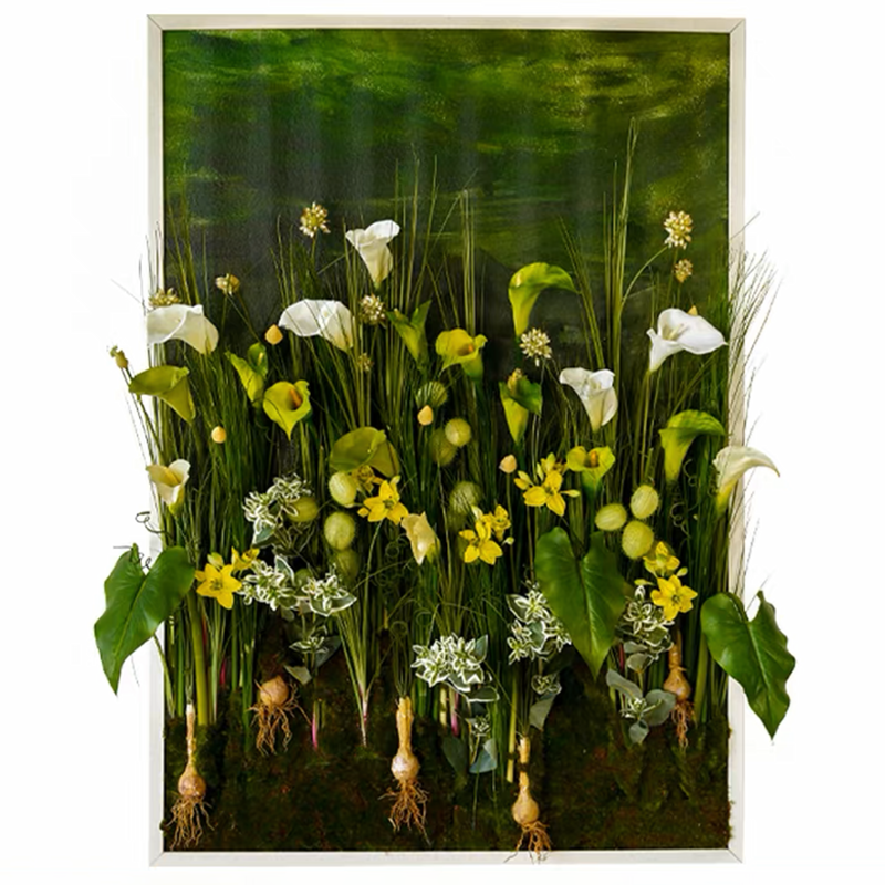 Hand Painted Art - Green Light Forest