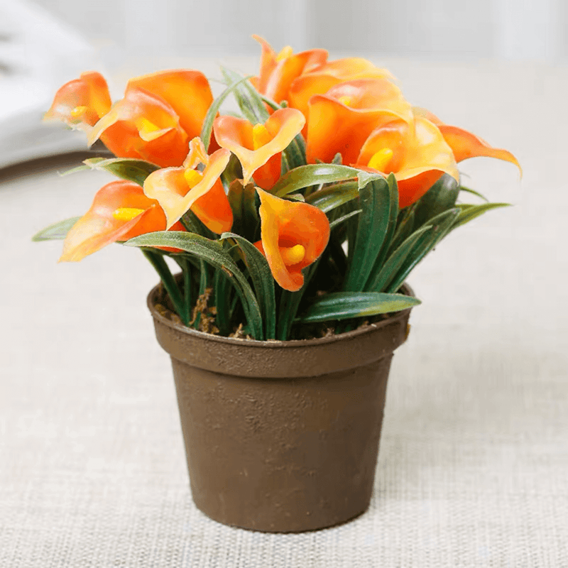 4.7" Artificial Mini Calla Lily Potted