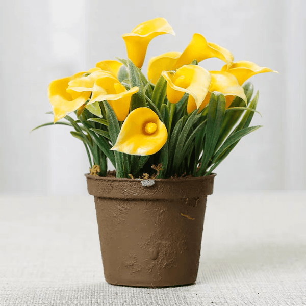 Faux Mini Calla Lily Potted