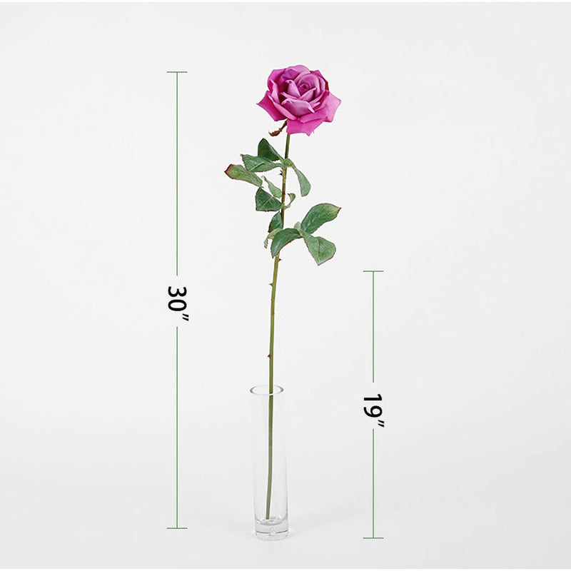 30" Nearly Natural Silk Rose