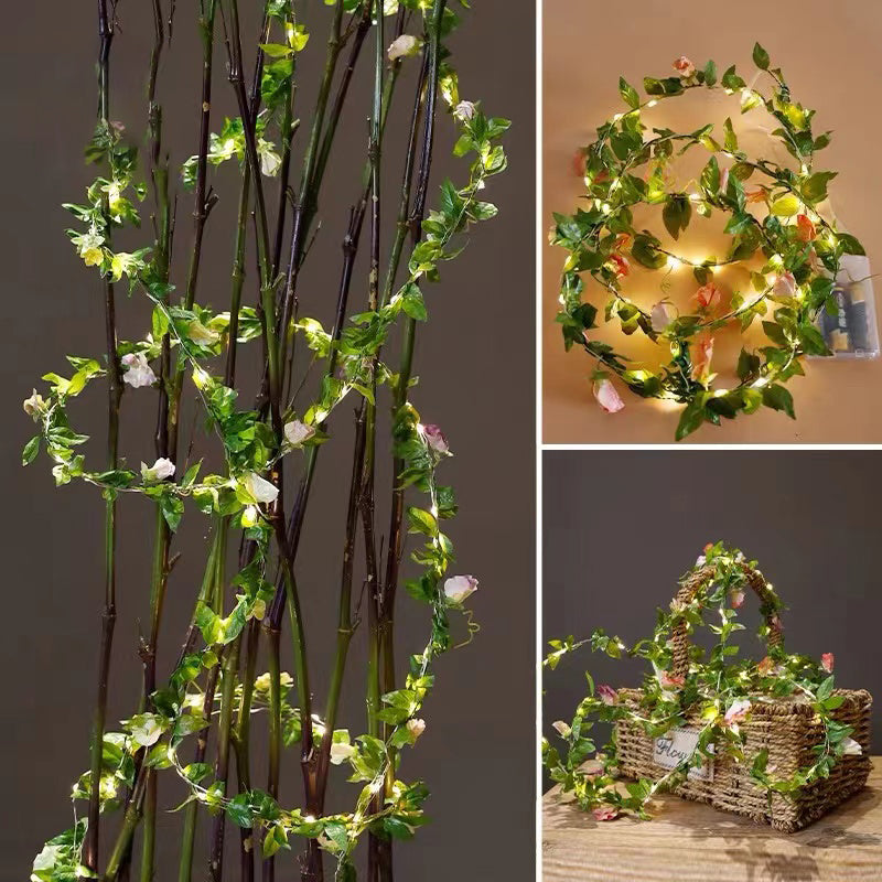 71" Artificial Hanging Pea Flower Vine
