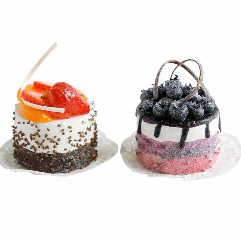 3" Blueberry Strawberry Cake Set