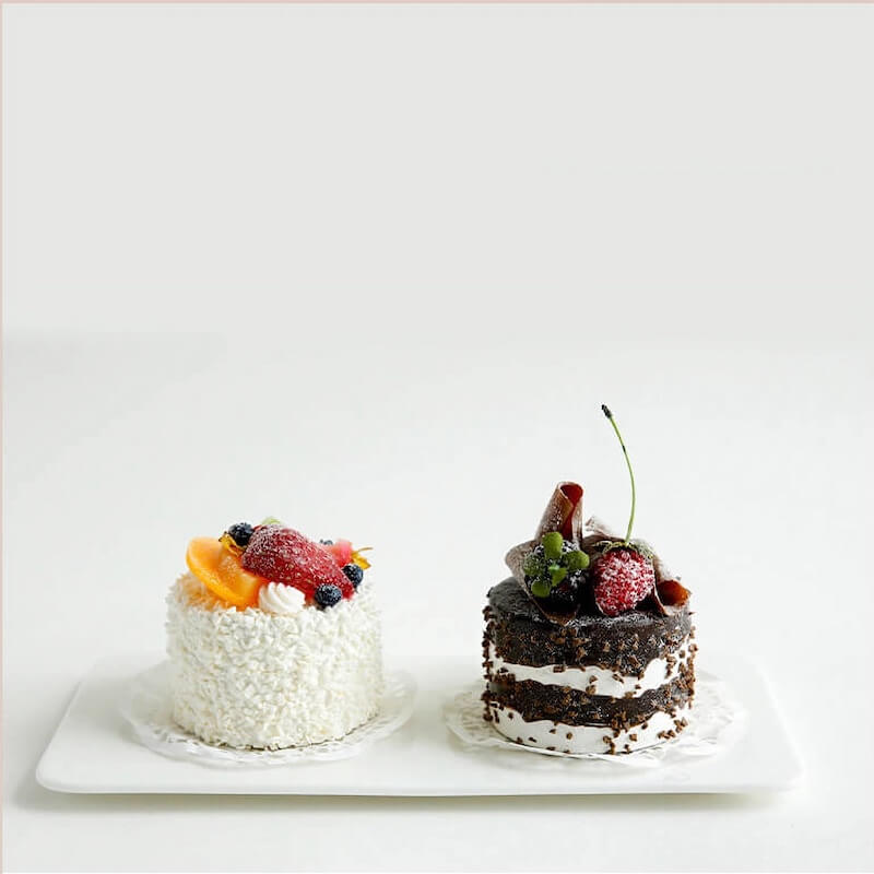 3" Chocolate Cream Cake Set