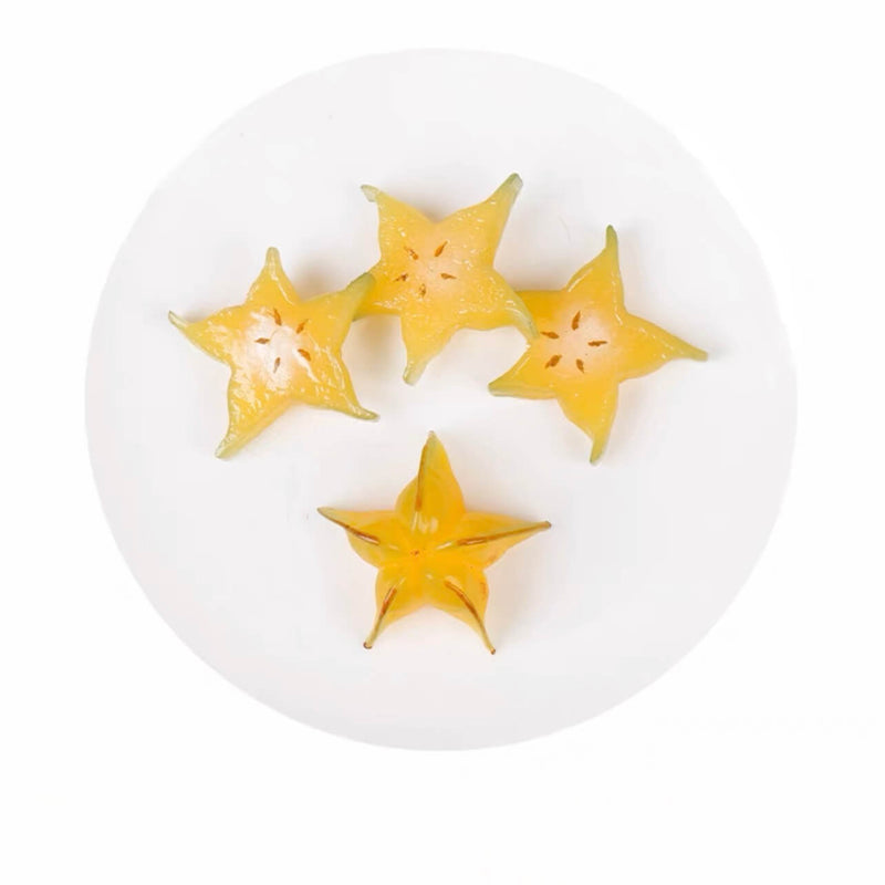 Fake Carambola Slices (Set of 4)