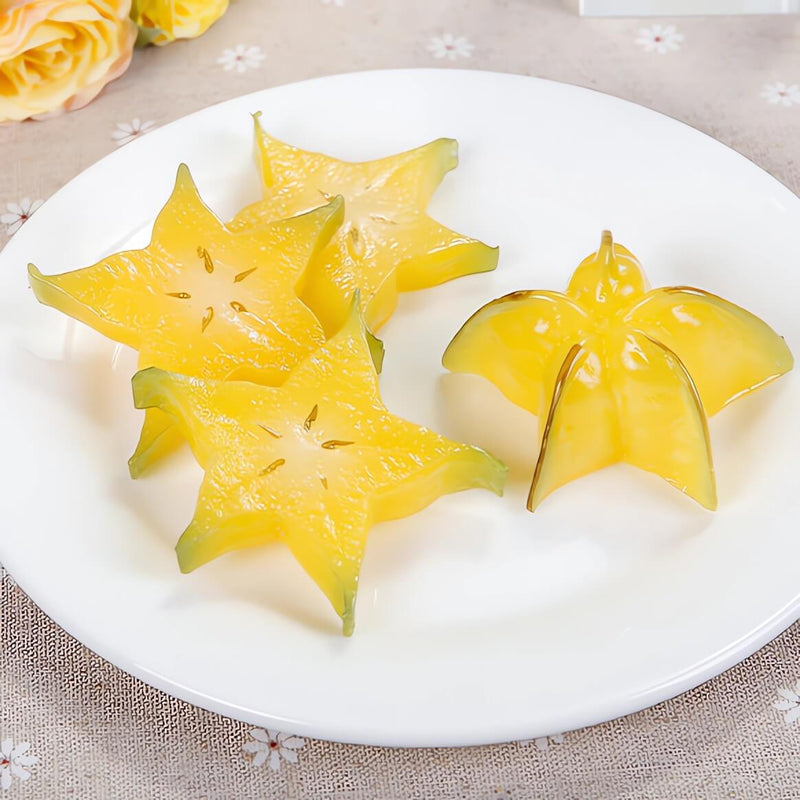 Fake Carambola Slices (Set of 4)