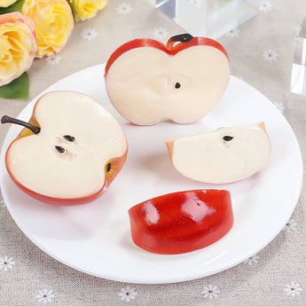 Red Apple Slices Set of 4