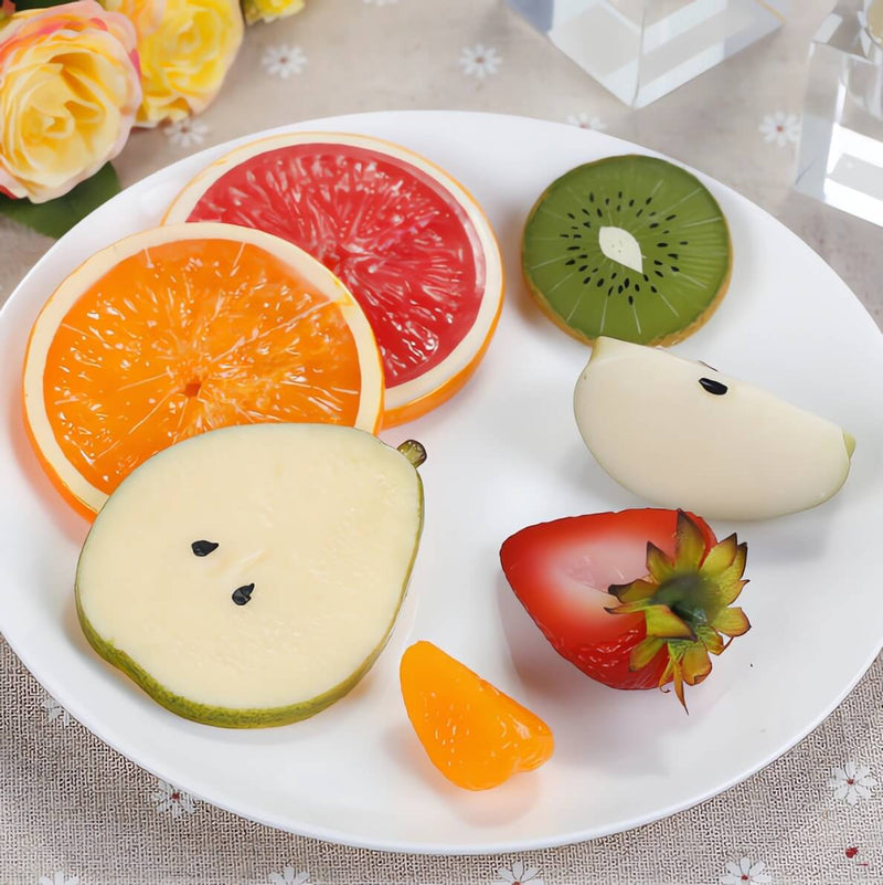 Fake Mixed Fruits Slices Set of 7