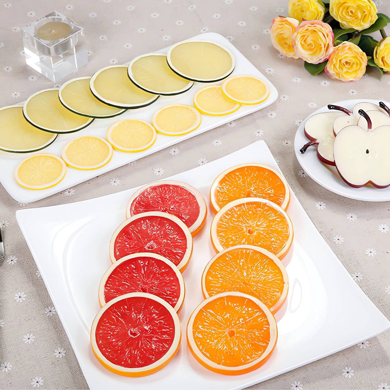 Orange Fruit Slices Set of 4