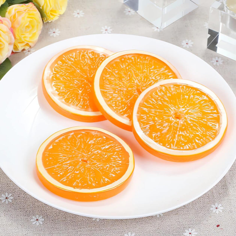 Fake Orange Fruit Slices (Set of 4)