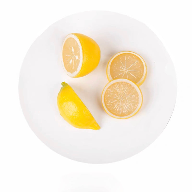 Fake Yellow Lemon Slices Set of 4