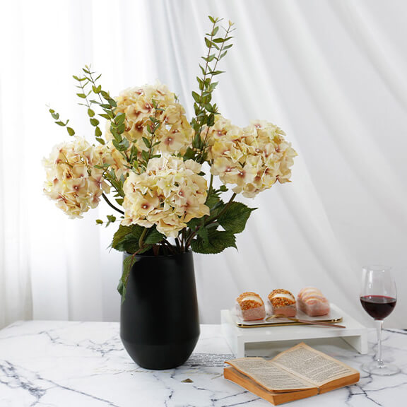 Fake Autumn Hydrangea Stem