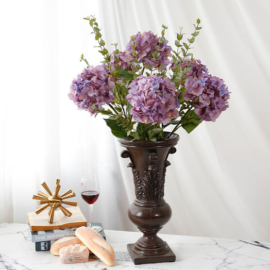 Fake Autumn Hydrangea Stem