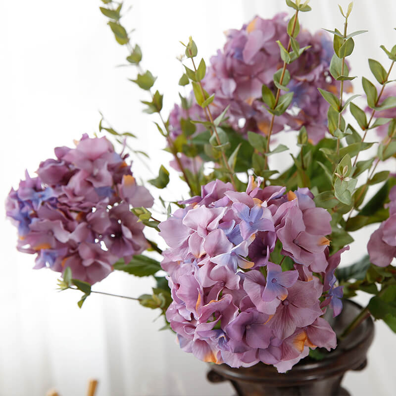 Fake Autumn Hydrangea Stem