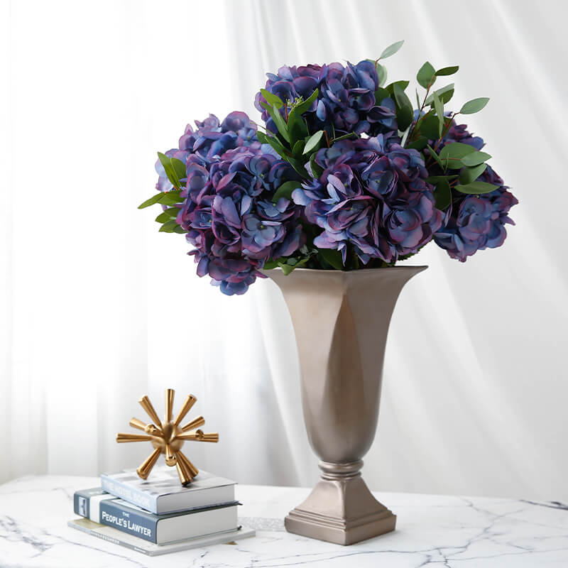 25" Faux Hydrangea Silk Flower