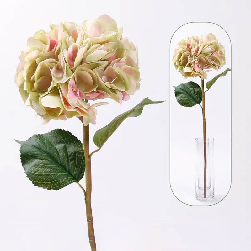 25" Faux Hydrangea Silk Flower
