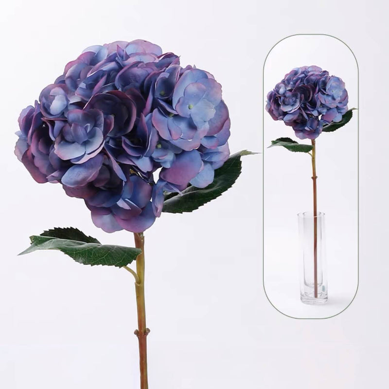 25" Faux Hydrangea Silk Flower