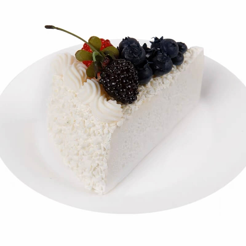White Cream Cake Slice