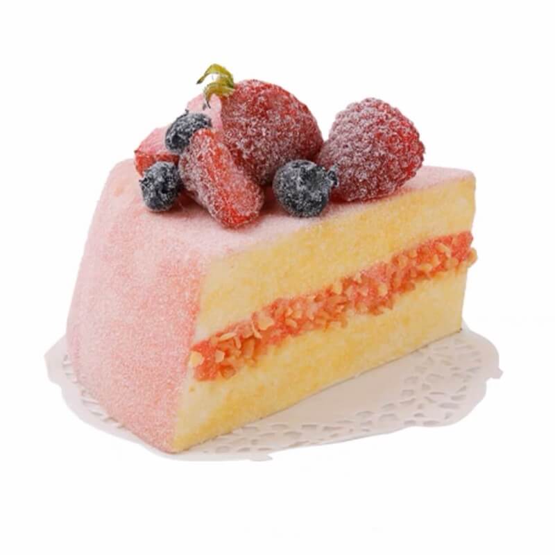 Berry Sponge Cake Slices