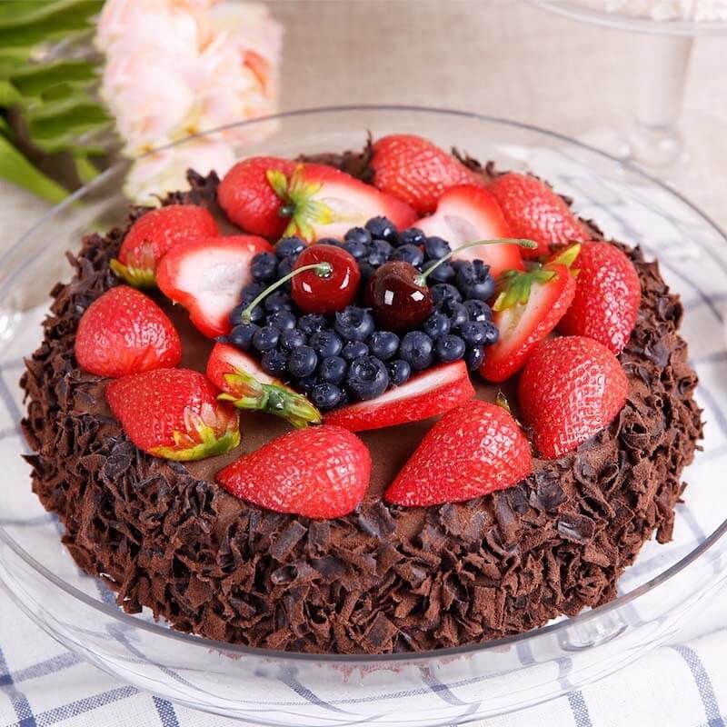 9" Assorted Berry Chocolate Cake