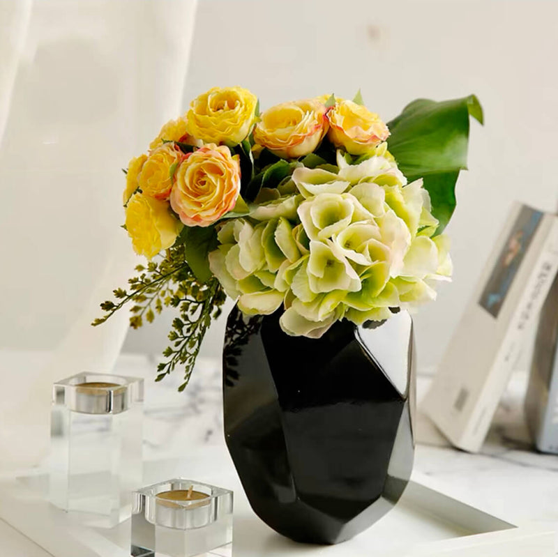 Faux Hydrangea Peony Silk Bouquet