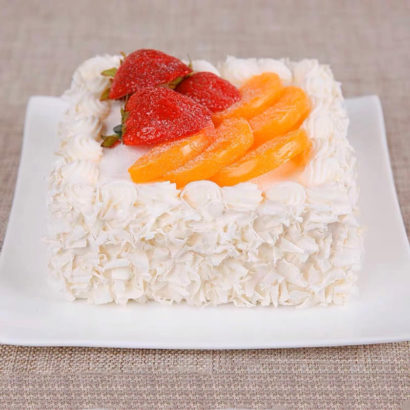 5.5" Faux Birthday Cream Cake