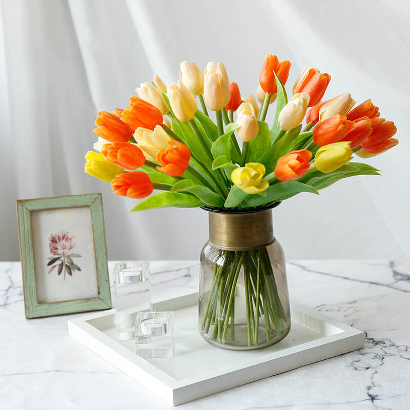 Natural Touch Tulips Stems (Set of 12)