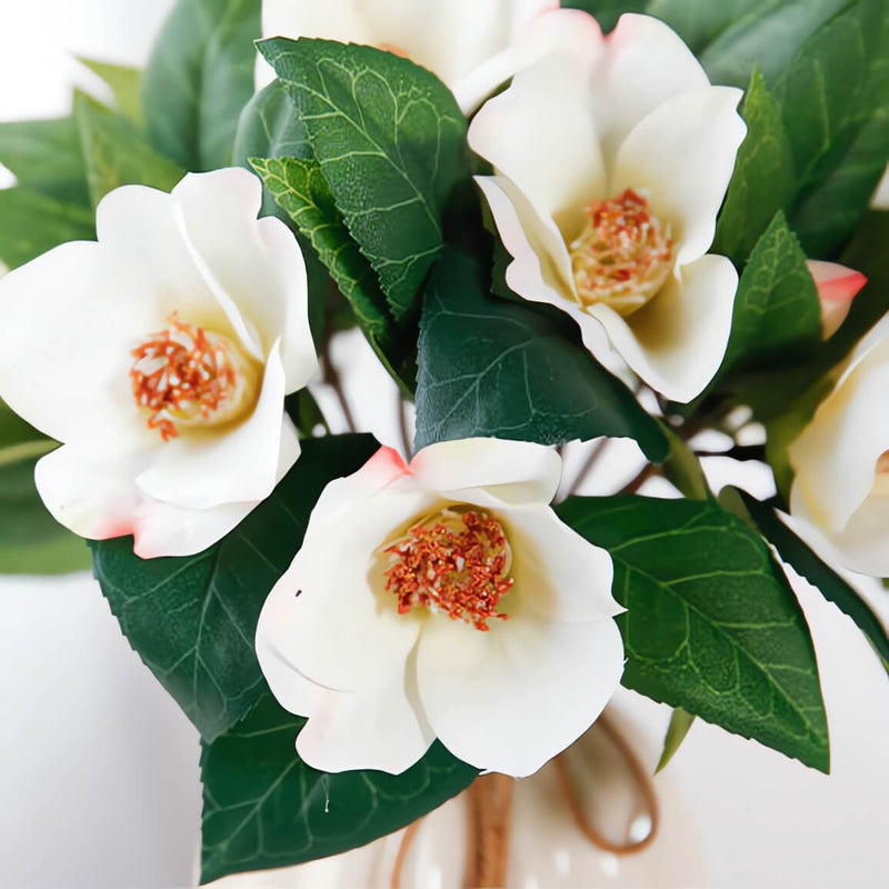 Faux Wild Camellia Stem (Set of 6)