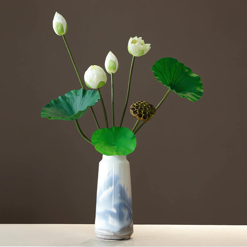 Summer Green Lotus Leaf Stem