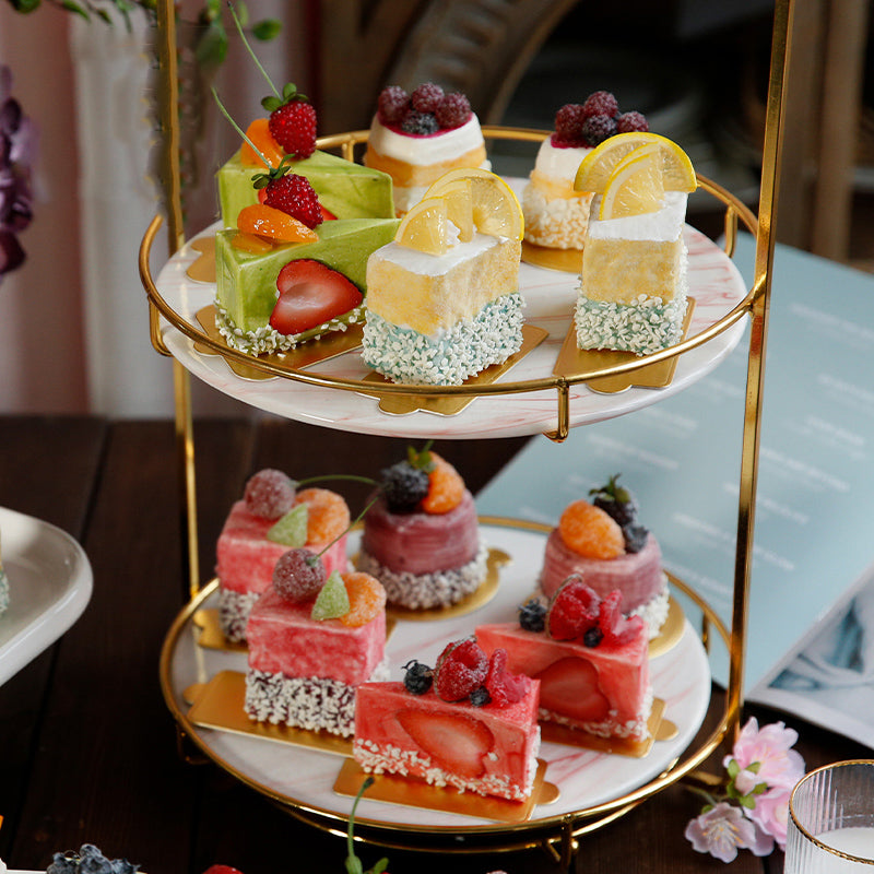 Fake Assorted Cream Cakes Set