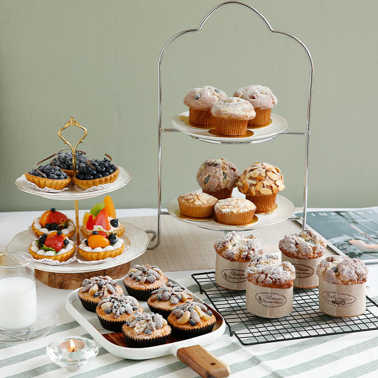 3.3" English Muffin Cupcakes