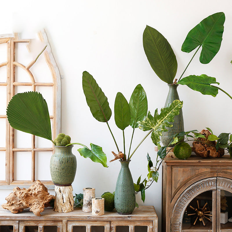 Fake Philodendron Tropical Branch