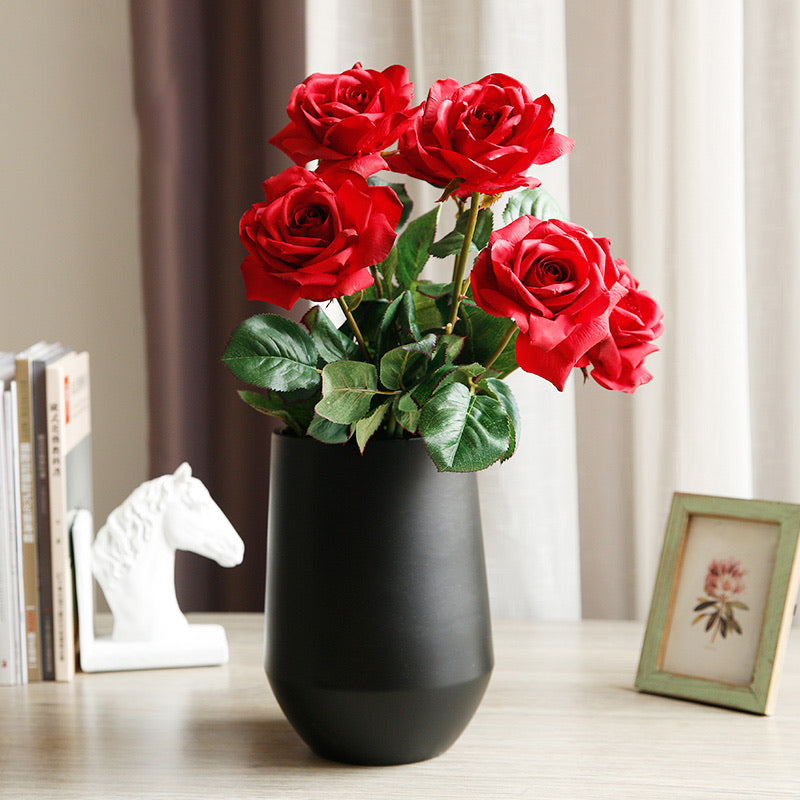 30" Nearly Natural Silk Rose