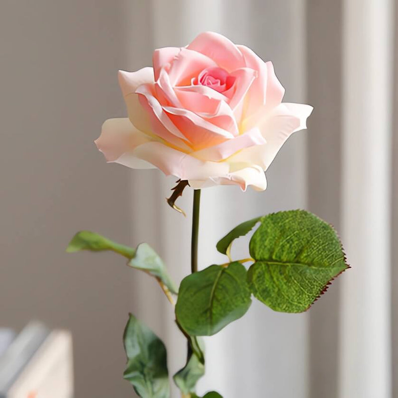 30" Nearly Natural Silk Rose